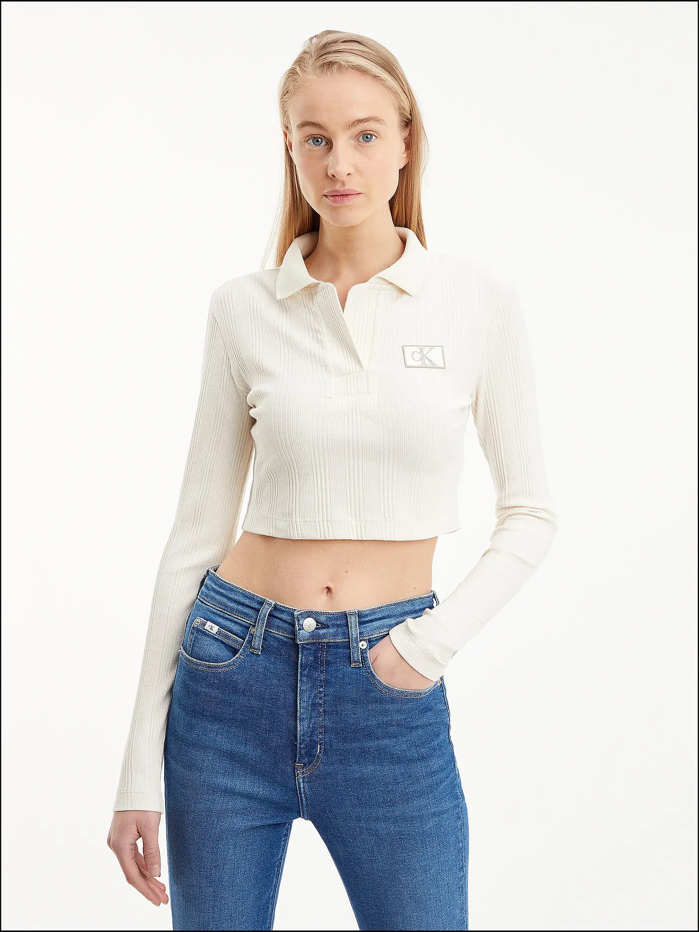 CALVIN KLEIN JEANS | Poloshirt Cropped Fit | 